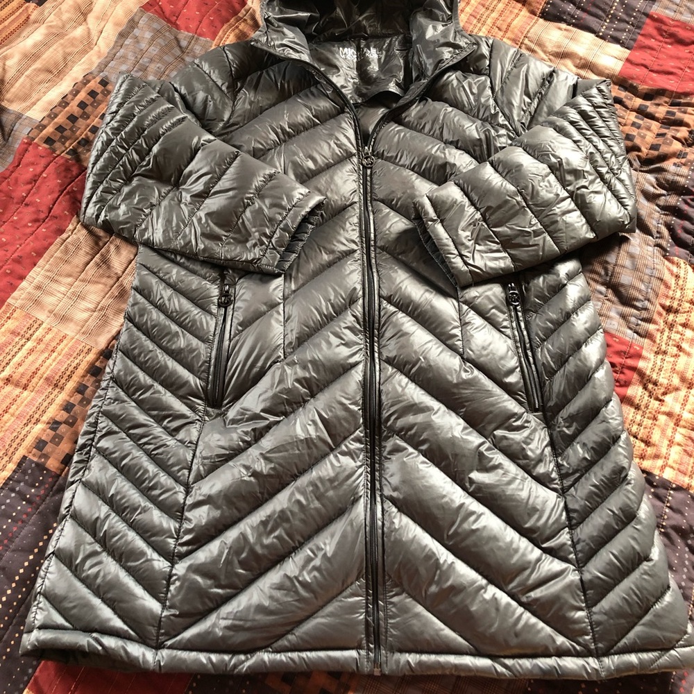 Michael Kors Long Packable Down Fill Jacket